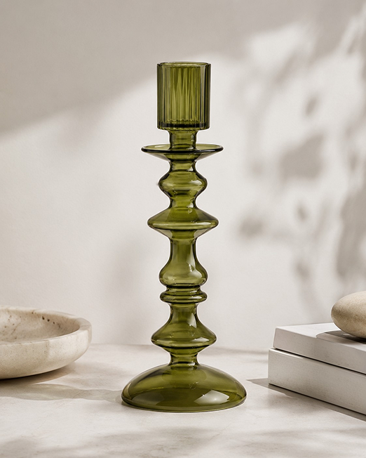 Arc Glass Candleholder