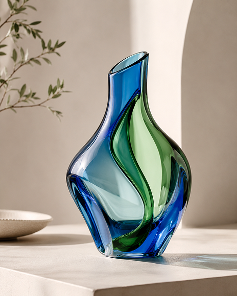 Tide Art Glass Vase